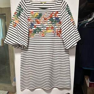 Gianni Bini Striped and Floral Dress